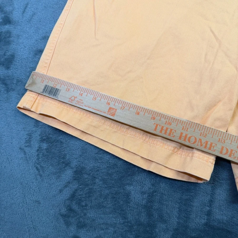 Izod Saltwater Chino Shorts Mens 42 Orange Cotton Regular Fit 10.5in Inseam